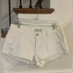 Abercrombie & Fitch Women's White Jean Shorts